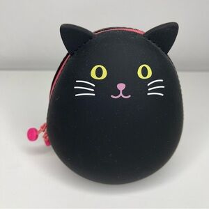 Like New Punilabo Cat Silicone Stand Up Zippered Pouch